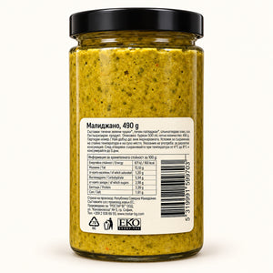 Malidjano clasic – pastă de ardei verzi și vinete coapte, Gourmenitsa – 490 g