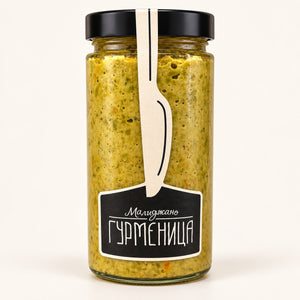 Malidjano clasic – pastă de ardei verzi și vinete coapte, Gourmenitsa – 490 g