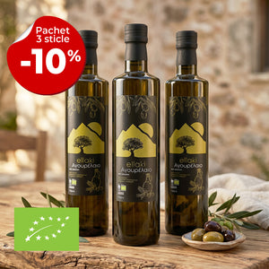 Pachet 3 x Agoureleo BIO Ellaki 750 ml – ulei din măsline verzi
