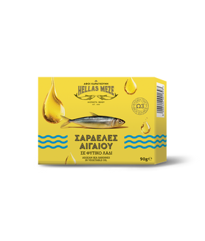 Sardine din Marea Egee în ulei vegetal 90 g